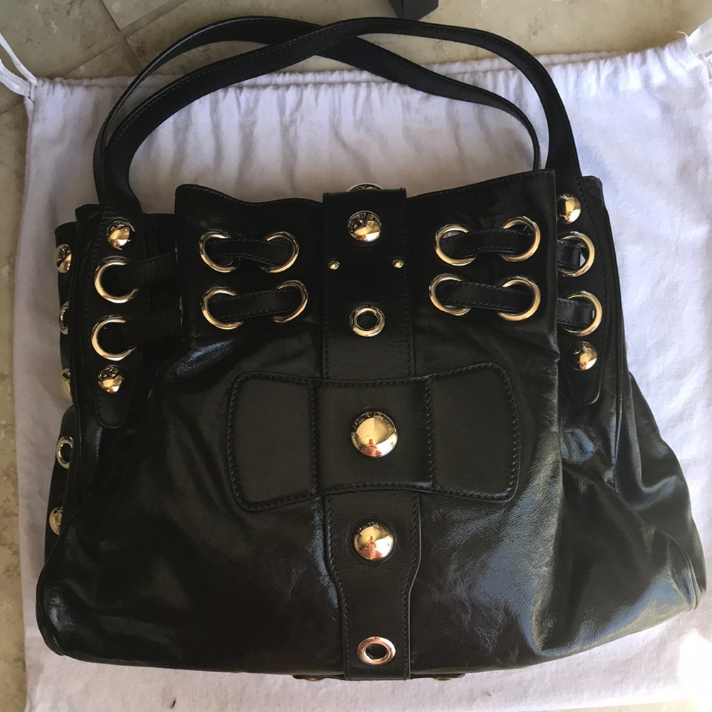 ❤️SOLD❤️Authentic Jimmy Choo Ramona Stud Black Leather bag - Picture 11 of 16